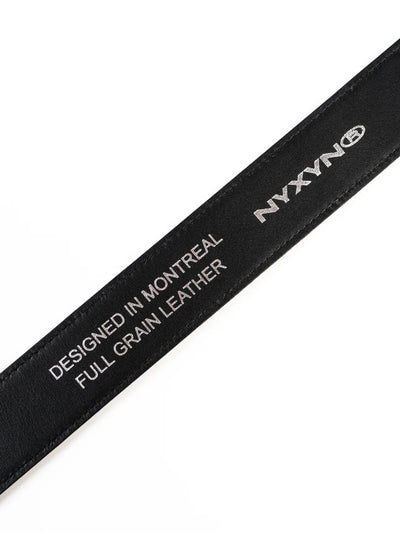 NYXYN - CROCODILE STEEL BELT - BLACK