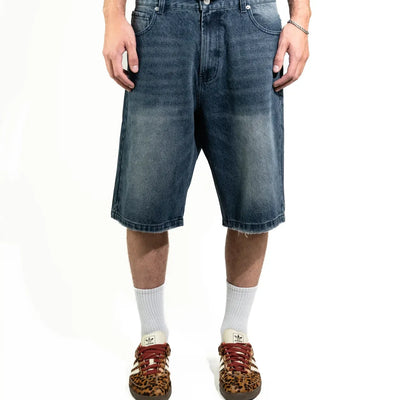Nyxyn - HEAVY DENIM JORTS - Marine