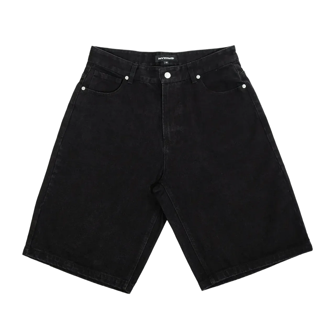 Nyxyn - HEAVY DENIM JORTS - Black