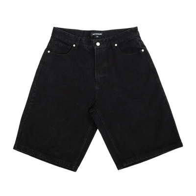 Nyxyn - HEAVY DENIM JORTS - Black
