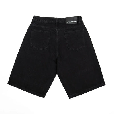 Nyxyn - HEAVY DENIM JORTS - Black
