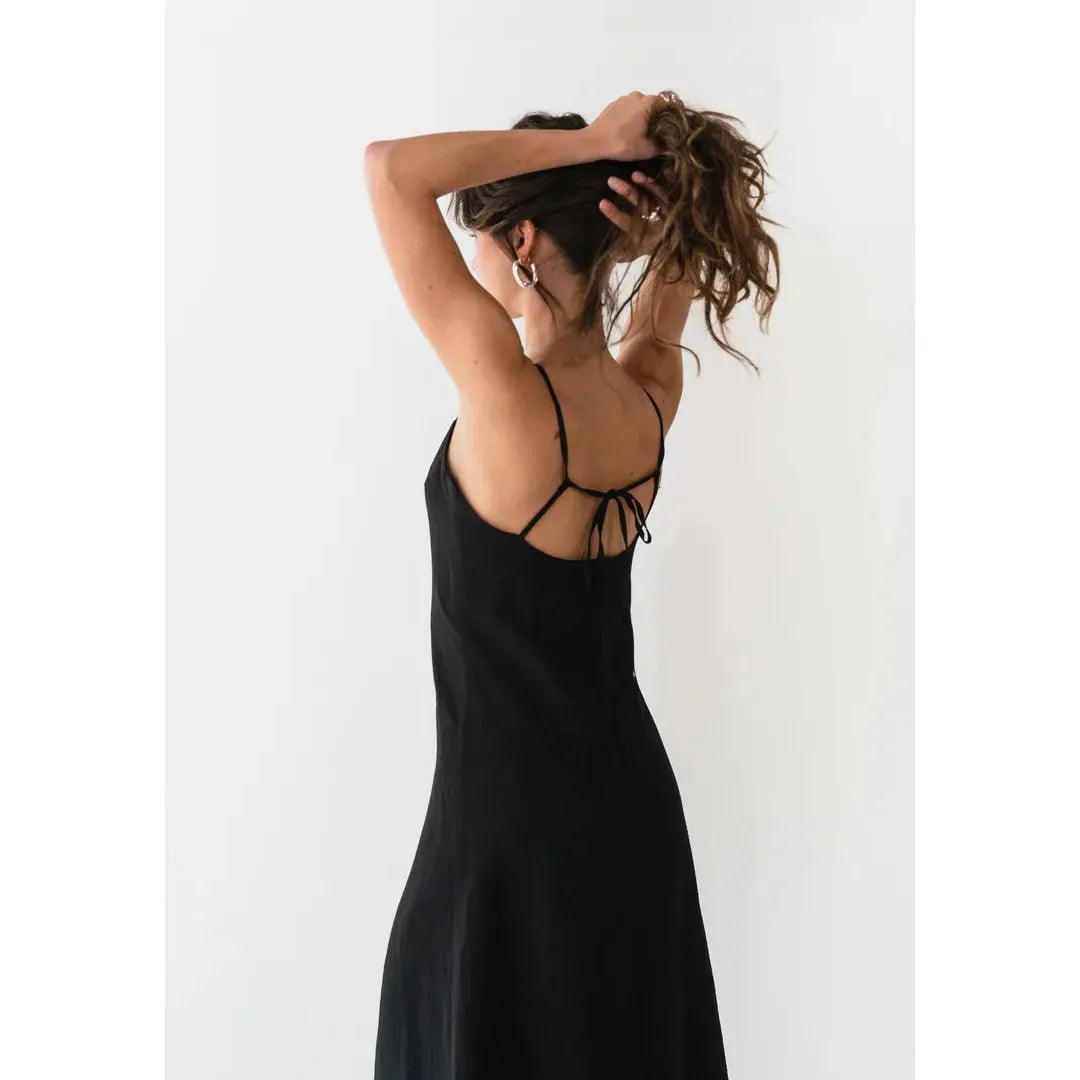Robe Moderne Lacé Noir