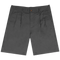 Frosted-Double Pleated Shorts Dark Olive