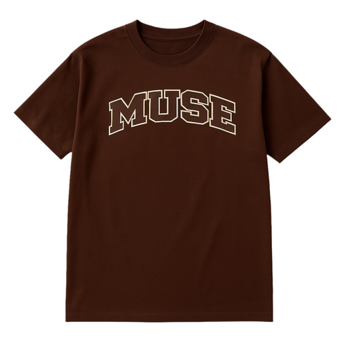 Muse Tee OG Patch brown logo brown