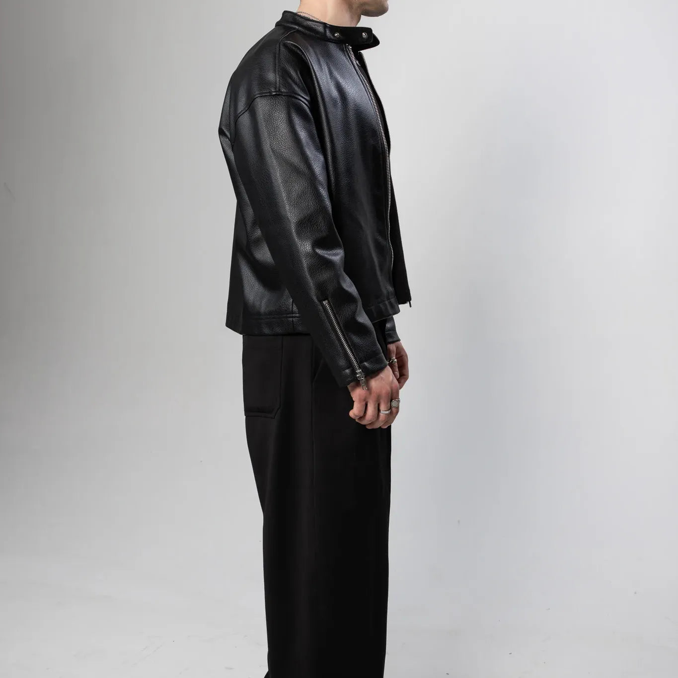 Monochrome Leather Jacket