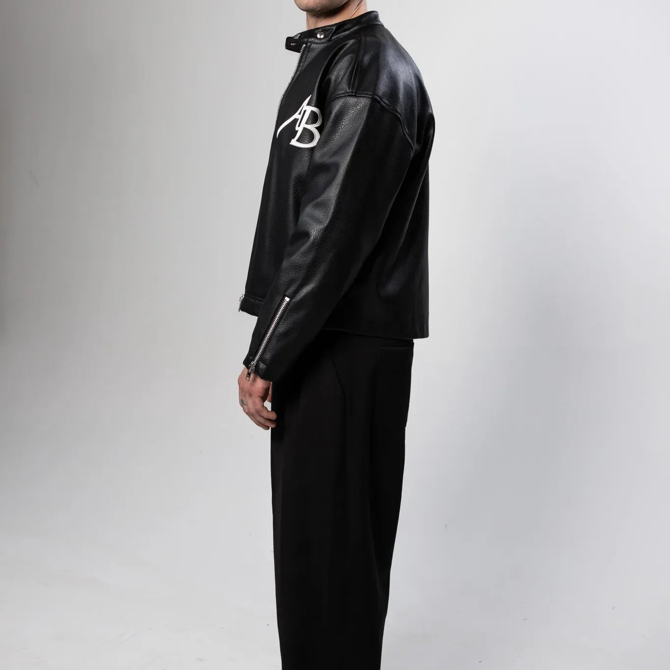 Monochrome Leather Jacket
