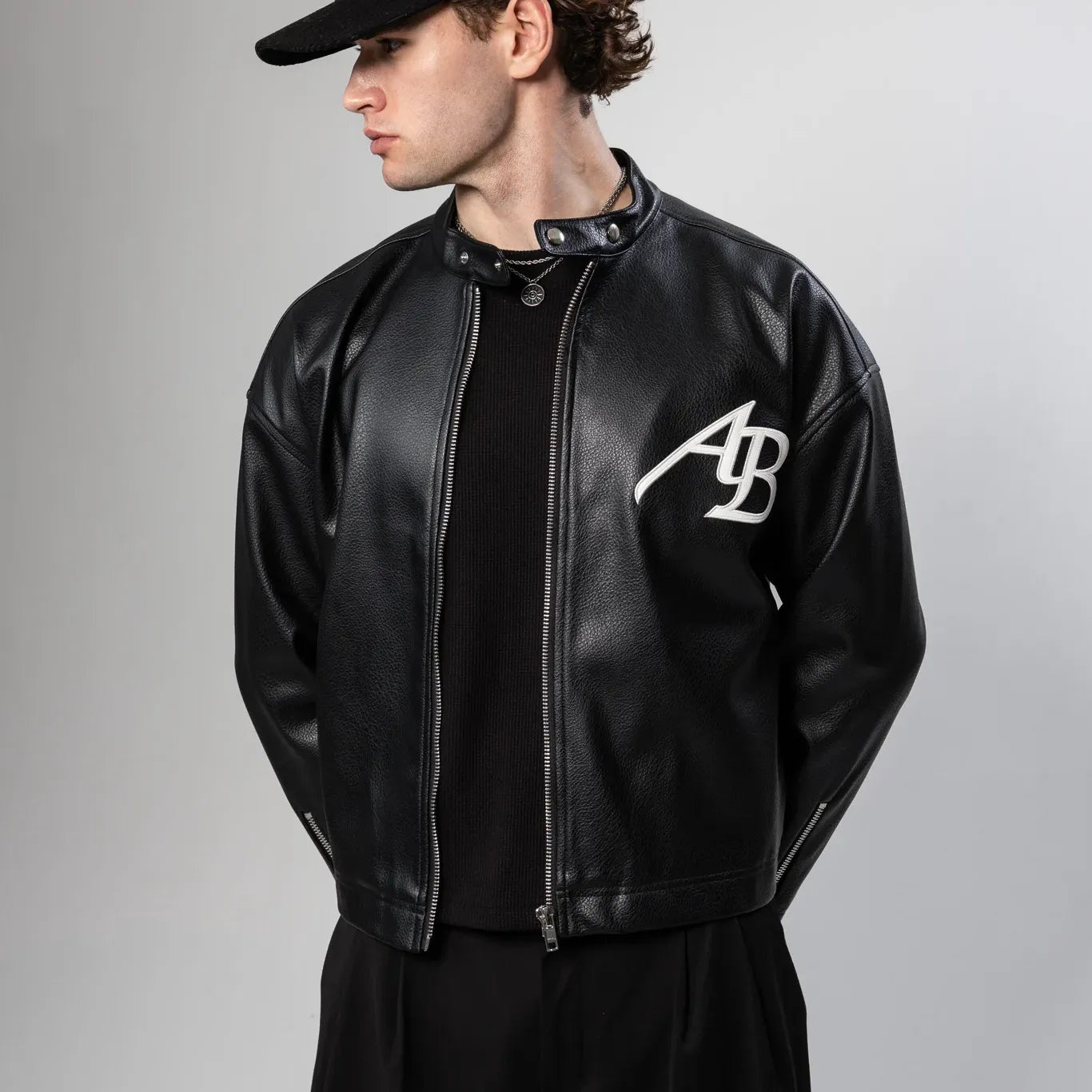 Monochrome Leather Jacket