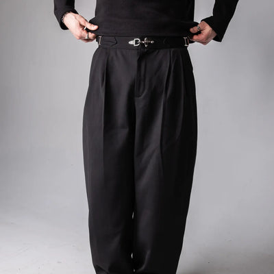 Monochrome Pleated Pants