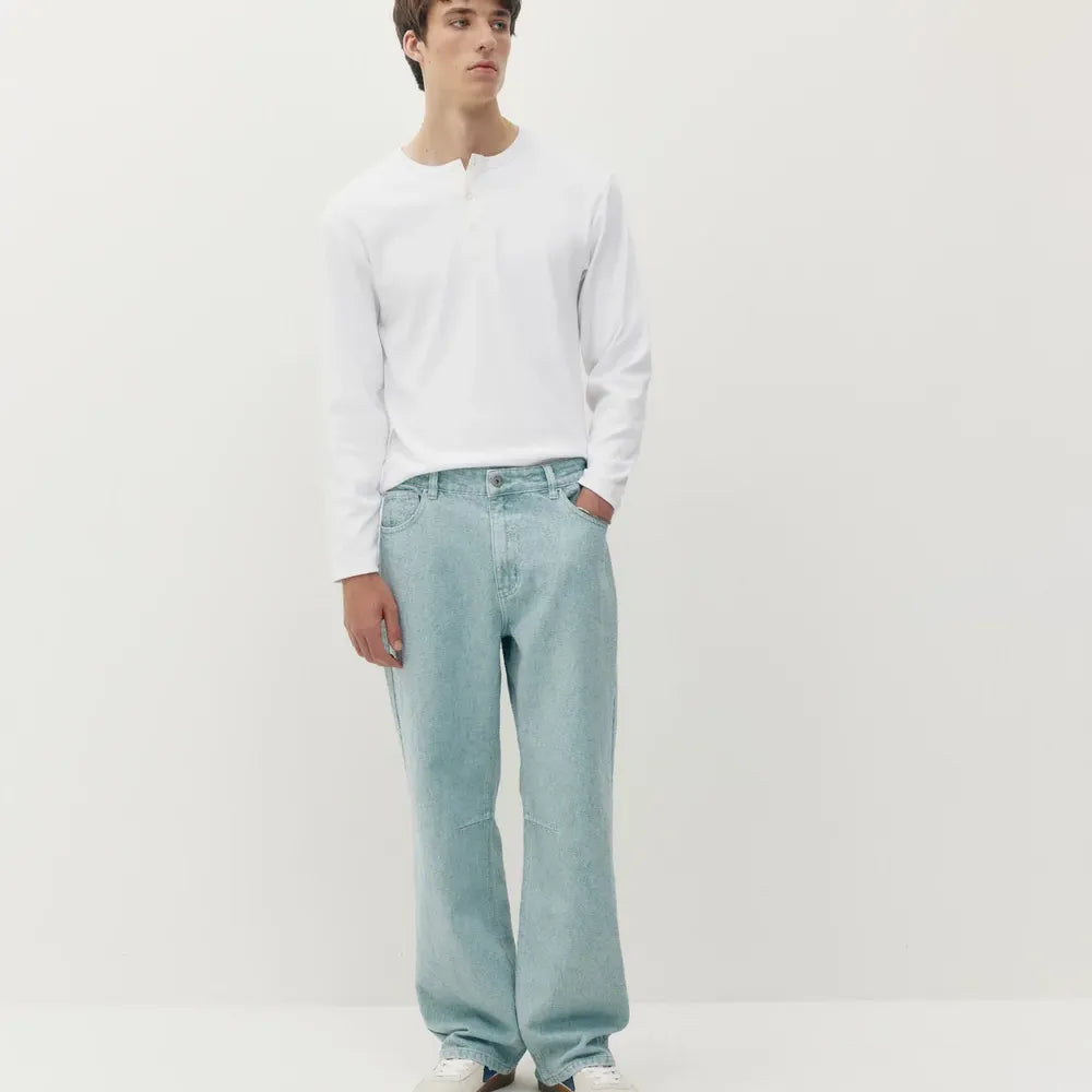 Baggy Denim FW26 "Scratched" - Scratch Blue