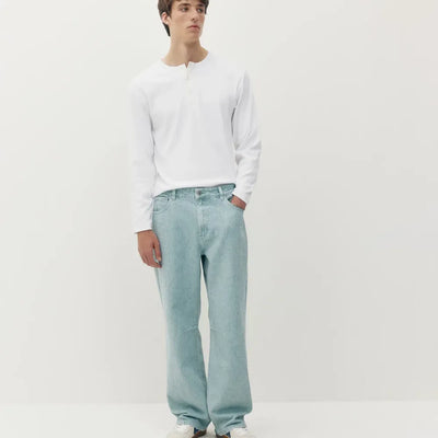 Baggy Denim FW26 "Scratched" - Scratch Blue