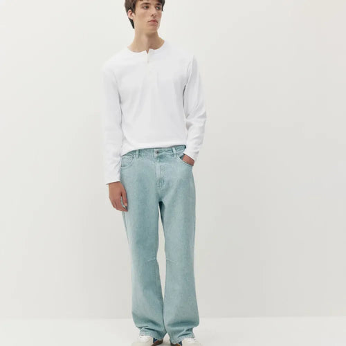 Baggy Denim FW26 "Scratched" - Scratch Blue