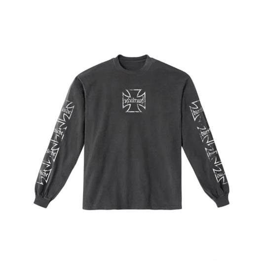 T-shirt à manches longues Hurtliche Choppers gris foncé