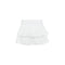 Jupe Courte à Volants Blanc