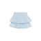 Jupe Courte à Volants Bleu Pourdre