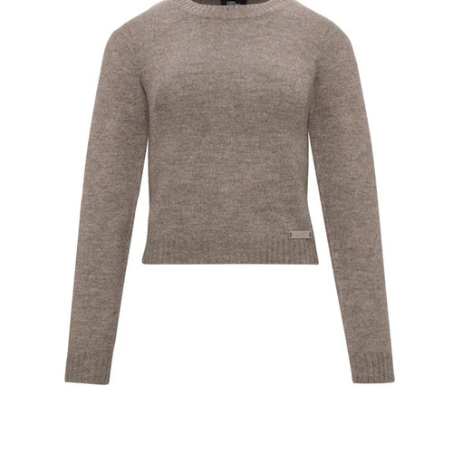 Elite Knit - Fitted Long Sleeve Pull - Taupe Mix