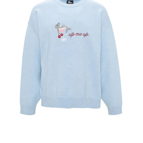 Pull Chéri Martini - Bleu Poudre