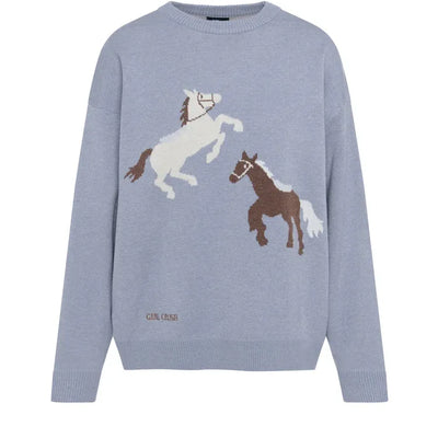 Souvenir Pull - RDV au Rodeo - Dusty Blue