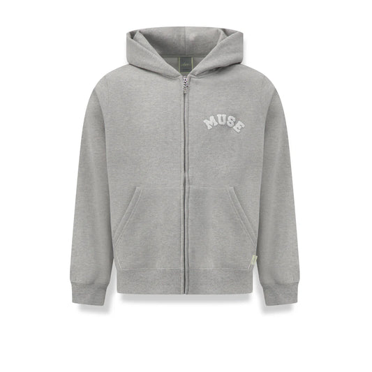 Heavyweight Chenille Zip-Up - Dove