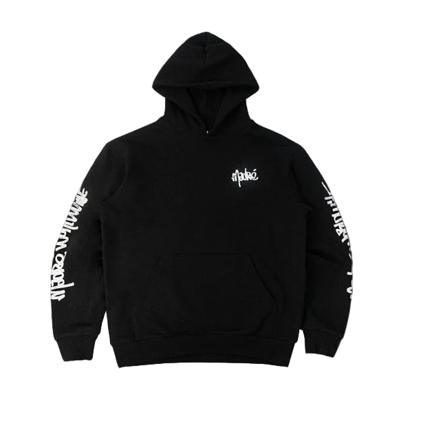 Sweat à capuche noir TUP 