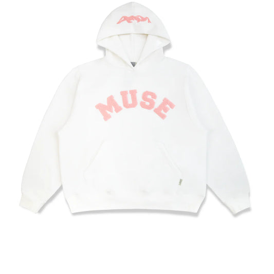 Sweat à capuche en chenille épaisse - Lys blanc