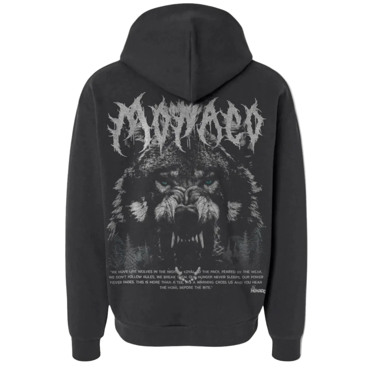 MONACO ALPHA BLOOD HOODIE – GEN1 BLACK