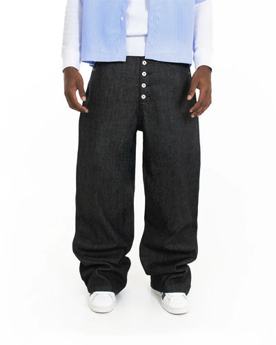 NYXYN - RAW DENIM JEANS - BLACK