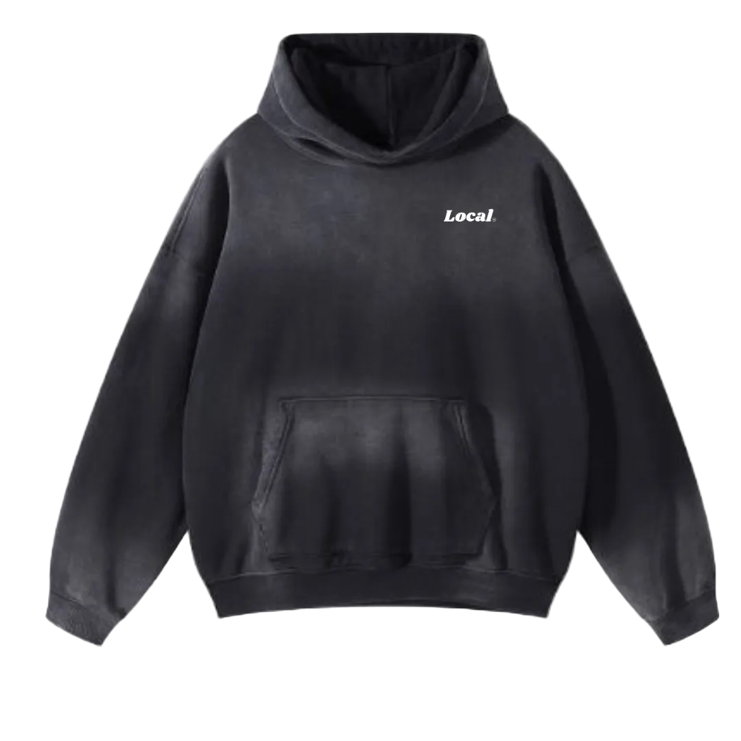 Local - Sun Fade Hoodie - Black