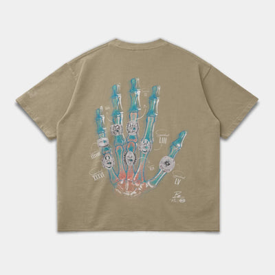 T. BRADY XRAY HAND TEE- Khaki