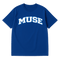 Muse Tee OG Patch Royal blue logo blue white