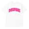 Muse Tee OG Patch white logo pink pink