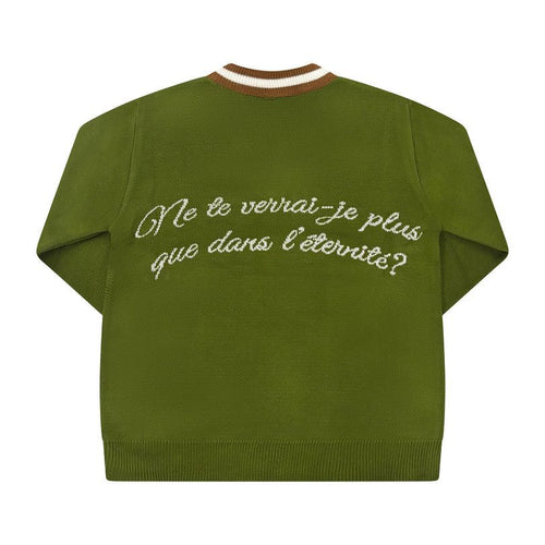 V-neck Knitted Sweater, Purple/ Mauve - Riche et en Sante