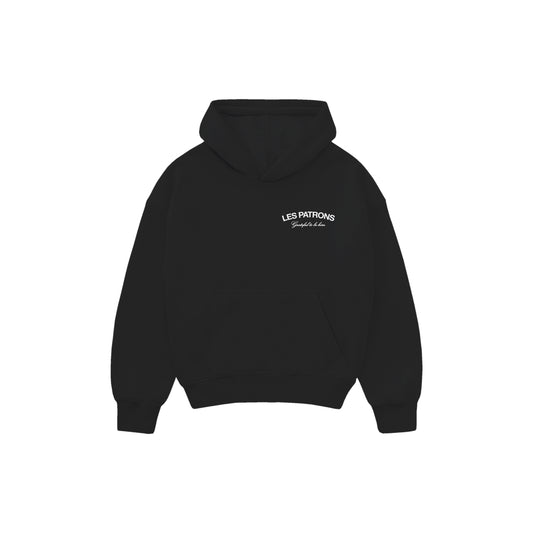 ''Les Patrons'' Ownership Hoodie - Black / White