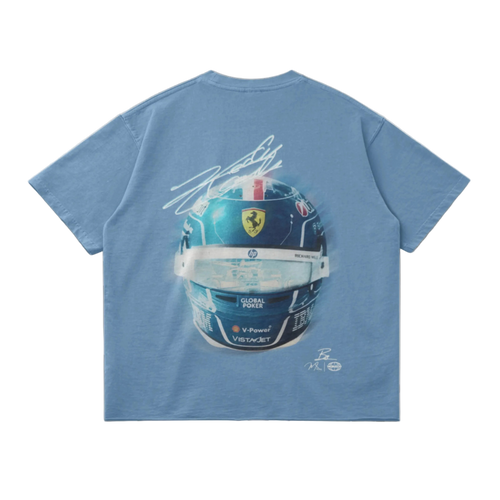LECLERC MIAMI HELMET TEE -  SLATE BLUE