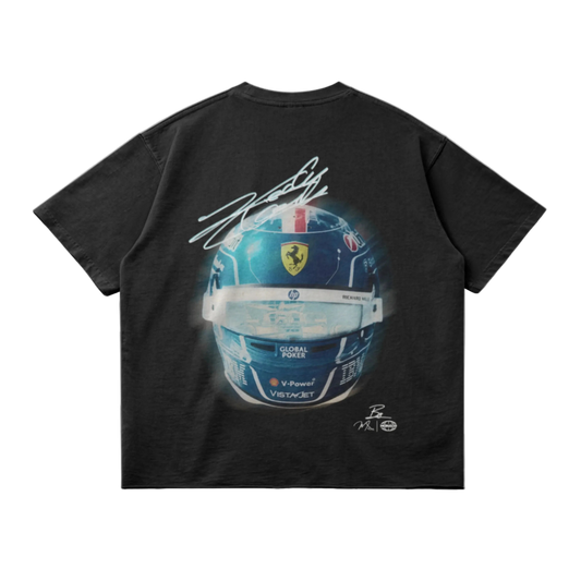 LECLERC MIAMI HELMET TEE - FADED BLACK