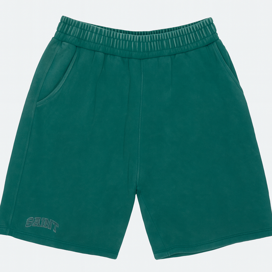Washed Green ''Saint'' SweatShorts