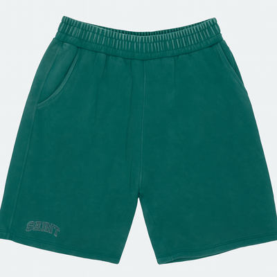 Washed Green ''Saint'' SweatShorts