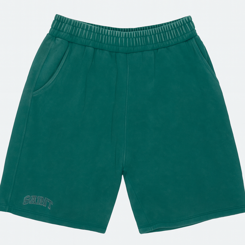 Washed Green ''Saint'' SweatShorts