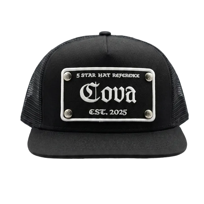 Cova Hats Black Cova Trucker