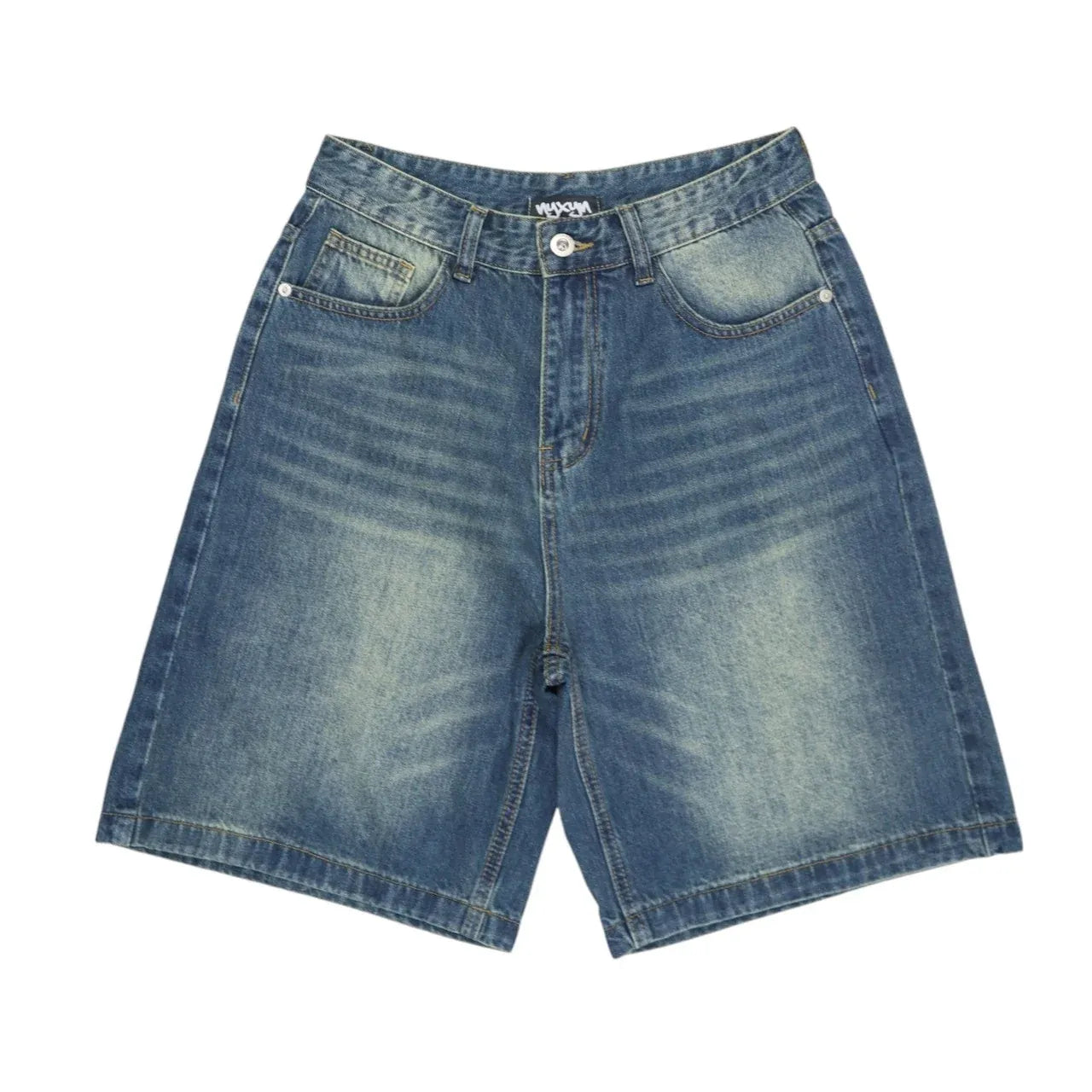 NYXYN - BAGGY DENIM JORTS - BLUE
