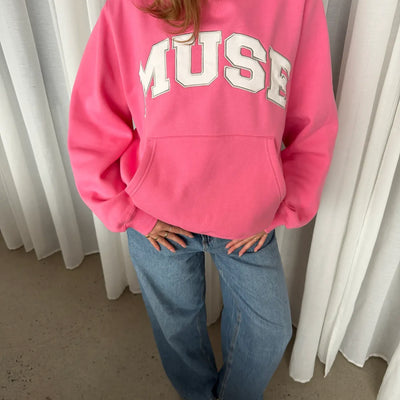 Heavyweight Scholar Hoodie - Pink