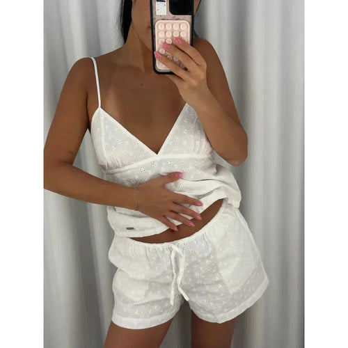 Short Bord de mer – Blanc