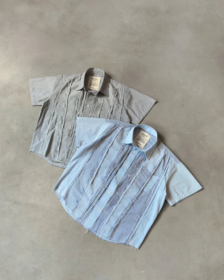 2DEGREECELCIUS -  Segment Button Up - Black