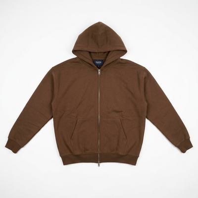 Saint - Represents Brown Zip Up Hoodie