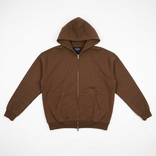 Saint - Represents Brown Zip Up Hoodie