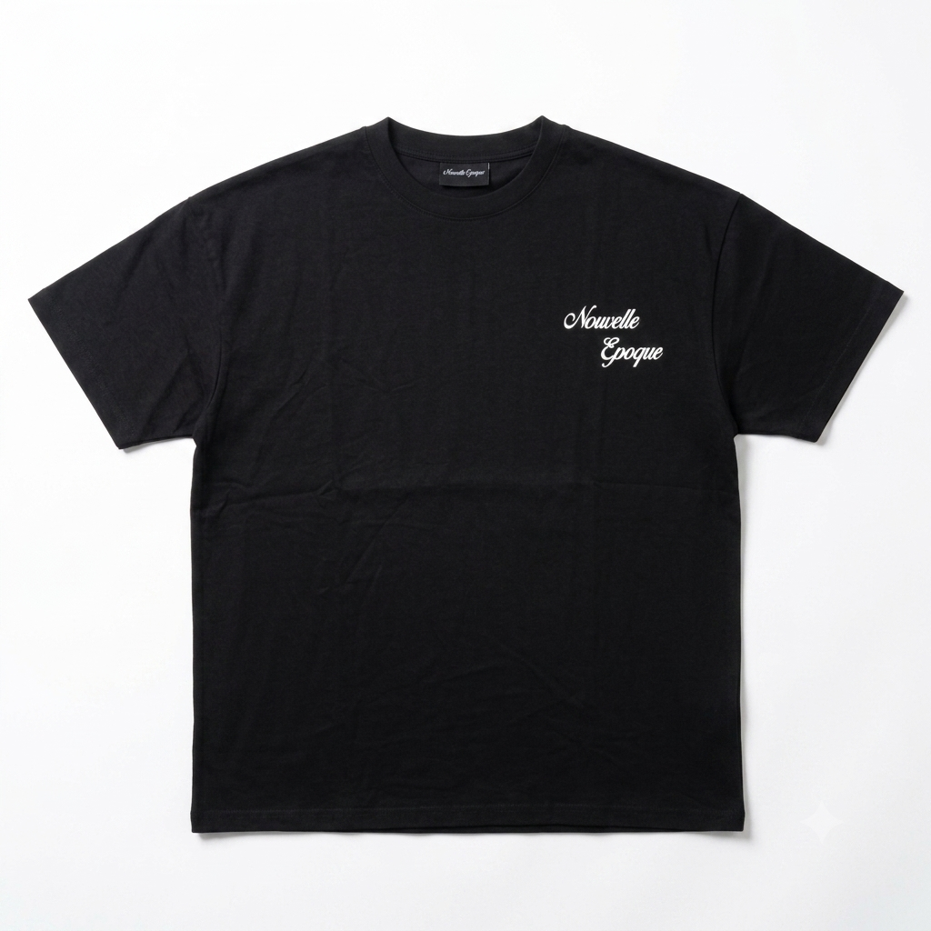 NE - Black Boxy Tee