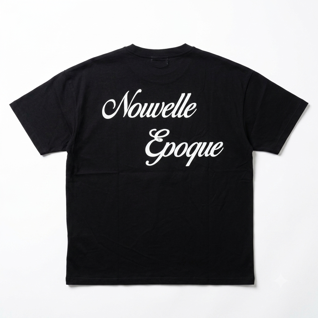 NE - Black Boxy Tee