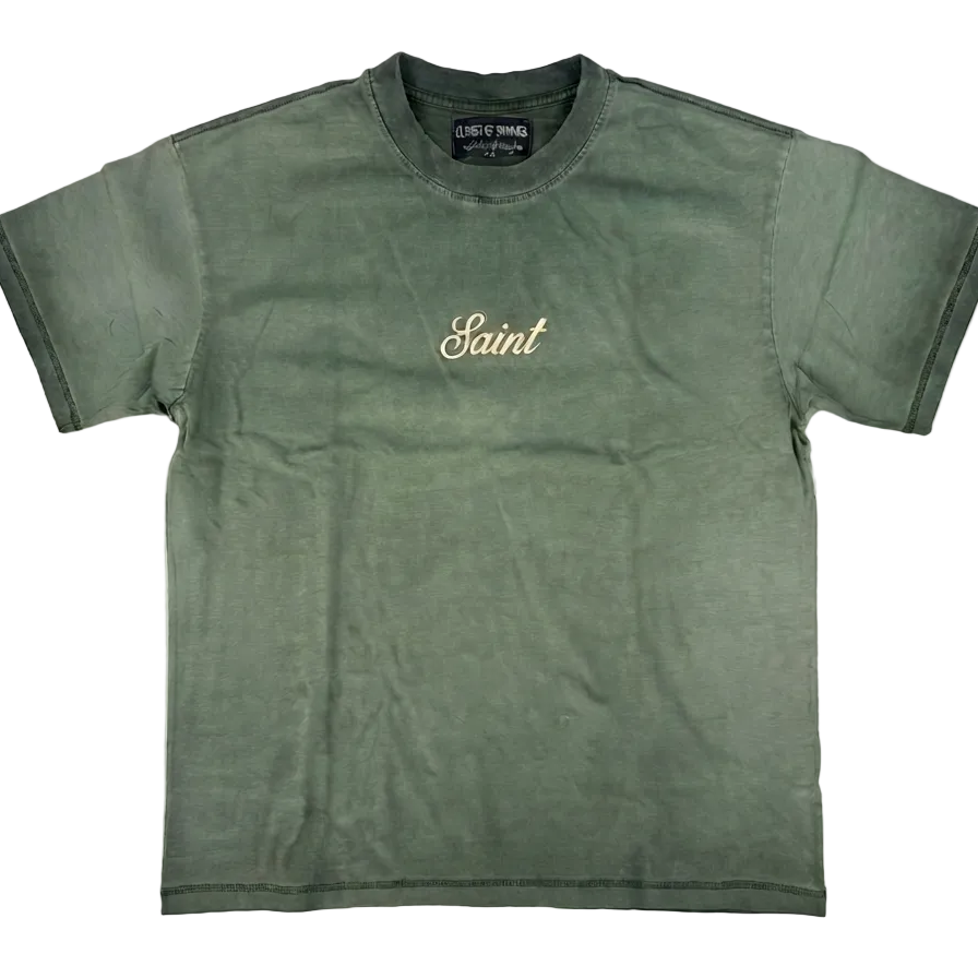 Saint Washed Tee - Matcha Foam