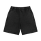 Heavyweight Washed Black Shorts - Saint Logo Black Stitch