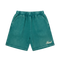 Heavyweight Green Shorts - Saint Logo White Stitch