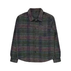 Chemise en faux mohair - Verte